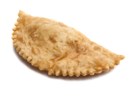 Tasty pasty  Isolated on whiteの写真素材