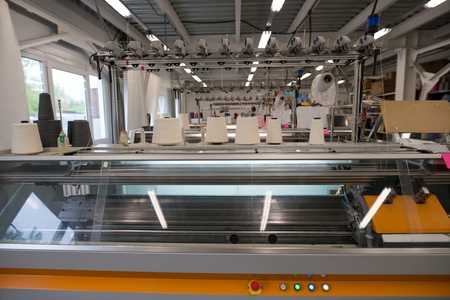 Sewing equipment in tailoring department