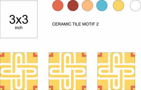 3x3 inch CERAMIC TILE MOTIF
Ceramic Tile Design,Ceramic Vector,Decorationのイラスト素材