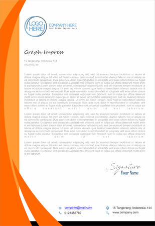 Letterhead, Business card and Leaflet Printing Houseのイラスト素材