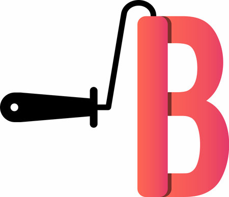 This logo is made using letter B in a simple and modern style. This logo has a high level of legibility in various sizes and can be used on various media with ease.のイラスト素材