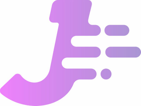 This logo is made using letter J in a simple and modern style. This logo has a high level of legibility in various sizes and can be used on various media with ease.のイラスト素材
