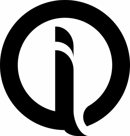 This logo is made using letter I  in a simple and modern style. This logo has a high level of legibility in various sizes and can be used on various media with ease.のイラスト素材