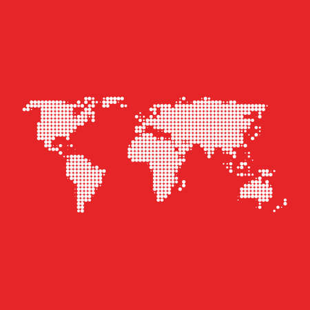 digital world map vector designのイラスト素材