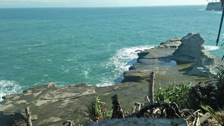 beautiful beach landscape in sunny dayの写真素材
