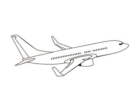 modern airplane transportation vector designのイラスト素材