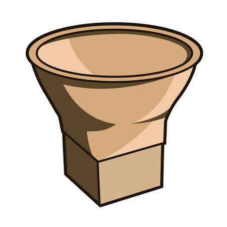 Indonesian rice bowl made from bamboo vector designのイラスト素材