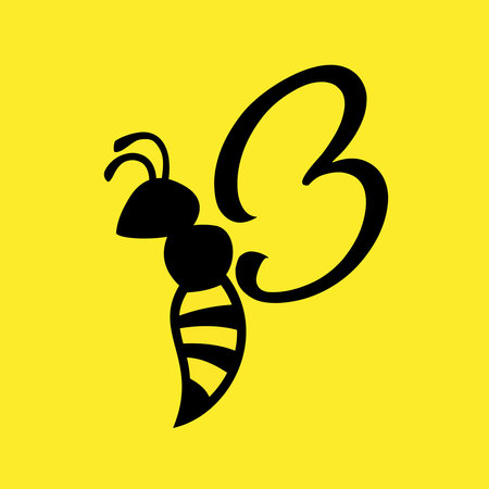 bee illustration vector designのイラスト素材