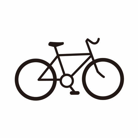 bicycle transportation icon vector designのイラスト素材