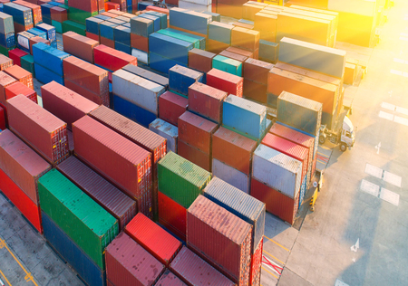 container,container ship in import export and business logistic,By crane,Trade Port , Shipping,cargo...