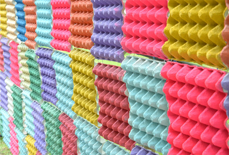 colorful paper used for backgroundの写真素材