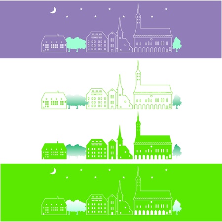 Rows of housesのイラスト素材