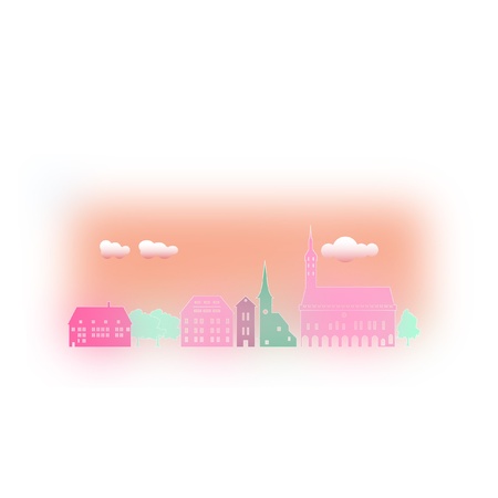 Rows of housesのイラスト素材