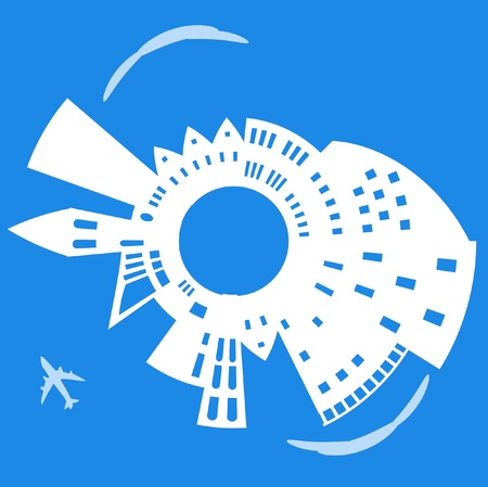 Airplaneのイラスト素材