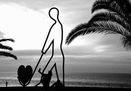 the statue of loveの写真素材