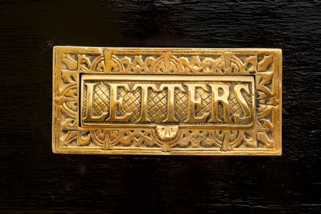 A traditional old English letter boxの写真素材