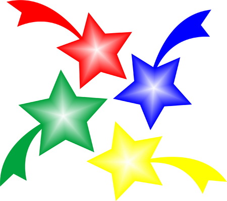 Stars with tailsのイラスト素材