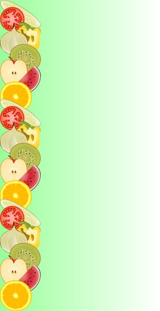 Food frameのイラスト素材