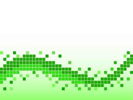 Green background with pixelsのイラスト素材