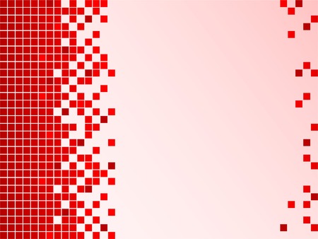 Red background with pixelsのイラスト素材