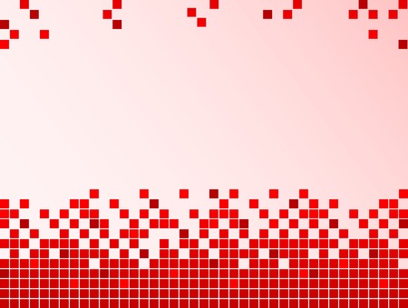 Red background with pixelsのイラスト素材