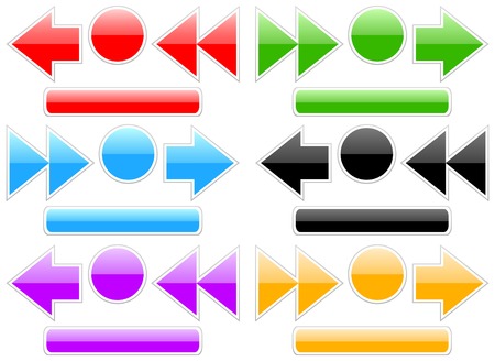 Set of buttonsのイラスト素材