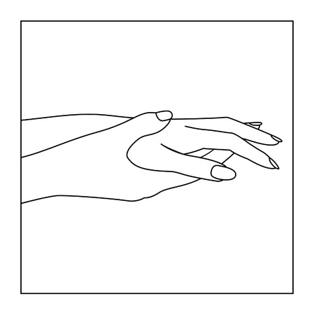 Female handsのイラスト素材