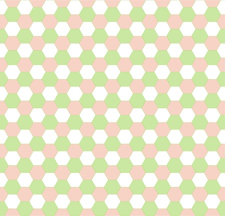 Spring hexagonal seamless patternのイラスト素材