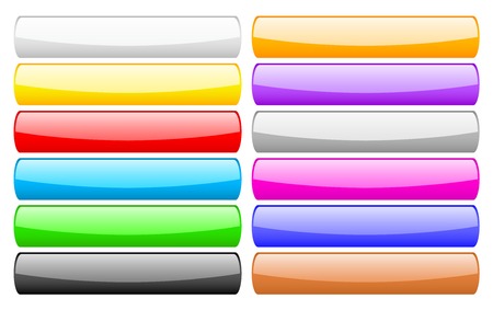 Big set of shiny buttonsのイラスト素材