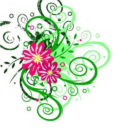 Floral compositionのイラスト素材