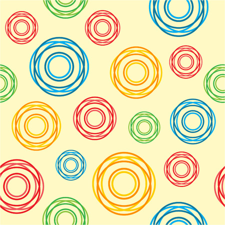 Seamless pattern from color circlesのイラスト素材