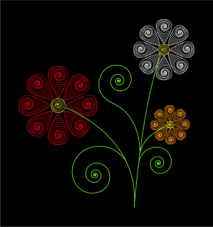 Floral designのイラスト素材