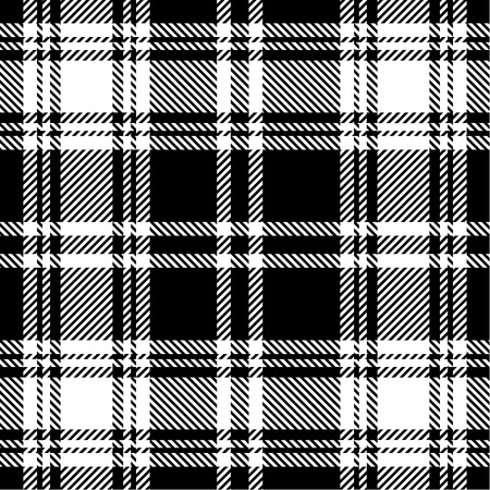 Black and white plaid pattern