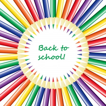 Back to school colored backgroundのイラスト素材