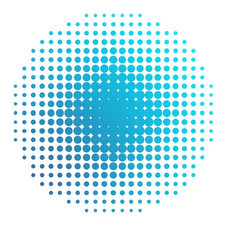 Blue halftoneのイラスト素材
