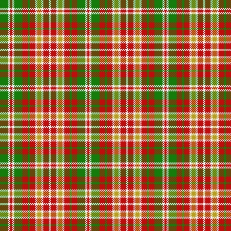Christmas tartan patternのイラスト素材