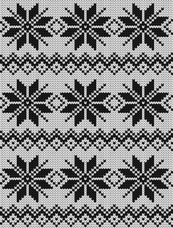 Seamless knitted patternのイラスト素材