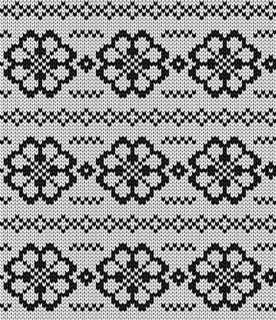 Seamless knitted patternのイラスト素材