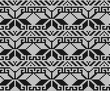 Seamless knitted patternのイラスト素材