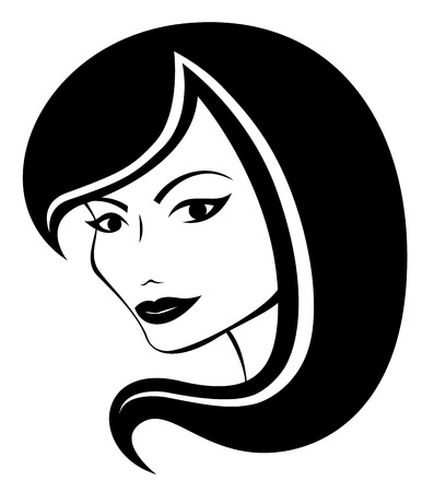 Beautiful woman's faceのイラスト素材