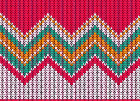 Seamless knitted patternのイラスト素材