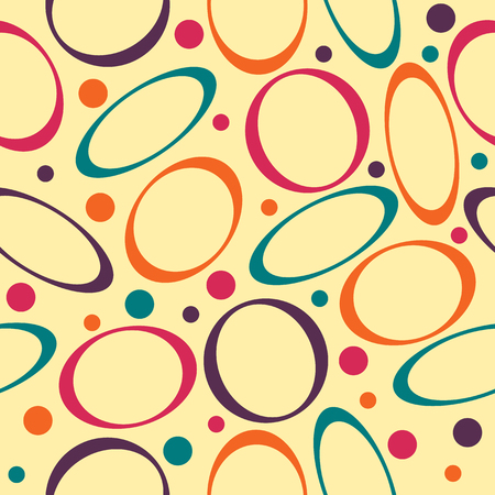 Colored circle seamless patternのイラスト素材