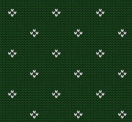 Seamless knitting vector patternのイラスト素材