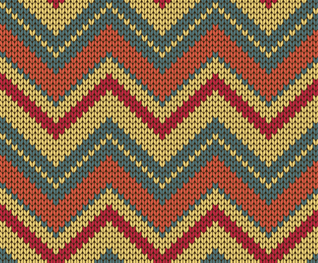 Seamless vector knitted textureのイラスト素材