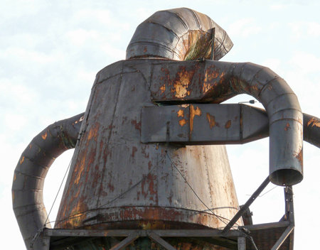 Iron statue at Bronxの写真素材