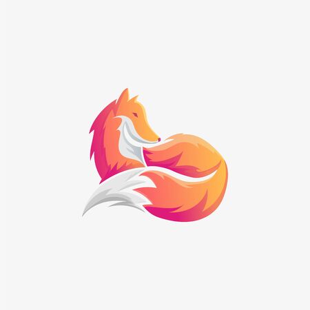 Fox   design mascot vector illustration Creativeのイラスト素材