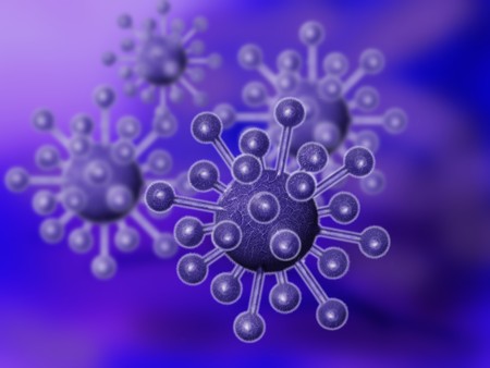 representing the attack of virus illustrationの写真素材