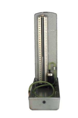 medical manometer on white background
