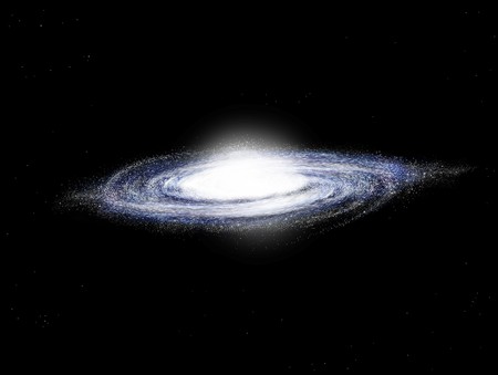 spiral galaxy somewhere in cosmosの写真素材