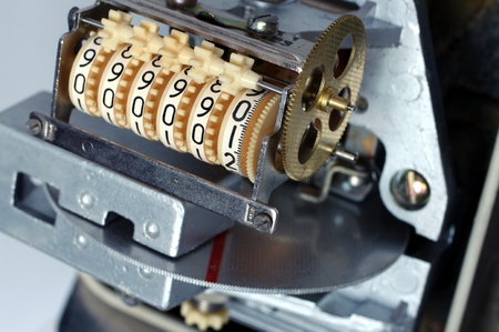 old meter of electric energy